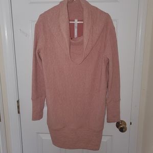 Peach, above the knee dress